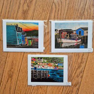 Bobbi Pike Art Greeting Card set of 3 Sealed